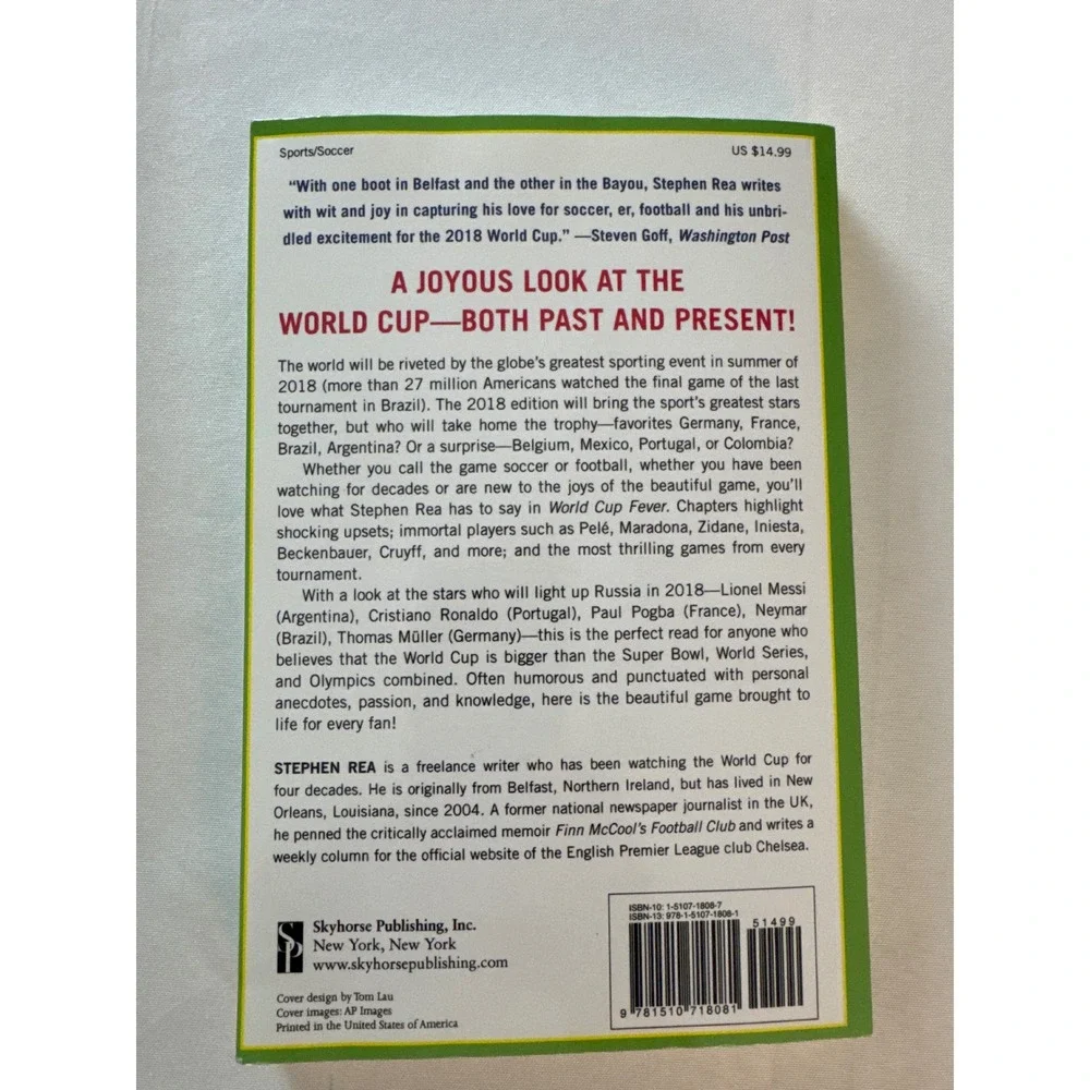 2018 World Cup Fever Fanatics Guide Stephen Rea Soccer Messi Ronaldo Paperback